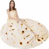 RAINBEAN 71IN Burritos Double Sided Blankets Adult Size, Tortilla Blanket Cool Stuff Gifts for Family, Novelty Food Wrap Blanket, Taco Blankets for Bi