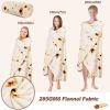 RAINBEAN 71IN Burritos Double Sided Blankets Adult Size, Tortilla Blanket Cool Stuff Gifts for Family, Novelty Food Wrap Blanket, Taco Blankets for Bi