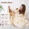 RAINBEAN 71IN Burritos Double Sided Blankets Adult Size, Tortilla Blanket Cool Stuff Gifts for Family, Novelty Food Wrap Blanket, Taco Blankets for Bi