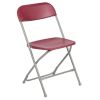 Hercules‚Ñ¢ Series Plastic Folding Chair - Red - 650LB Weight Capacity Comfortable Event Chair - Lightweight Folding Chair -