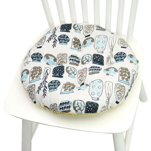 Printed Polyester Linen Cotton And Linen Five-circle Chair Cushion Bay Window Round